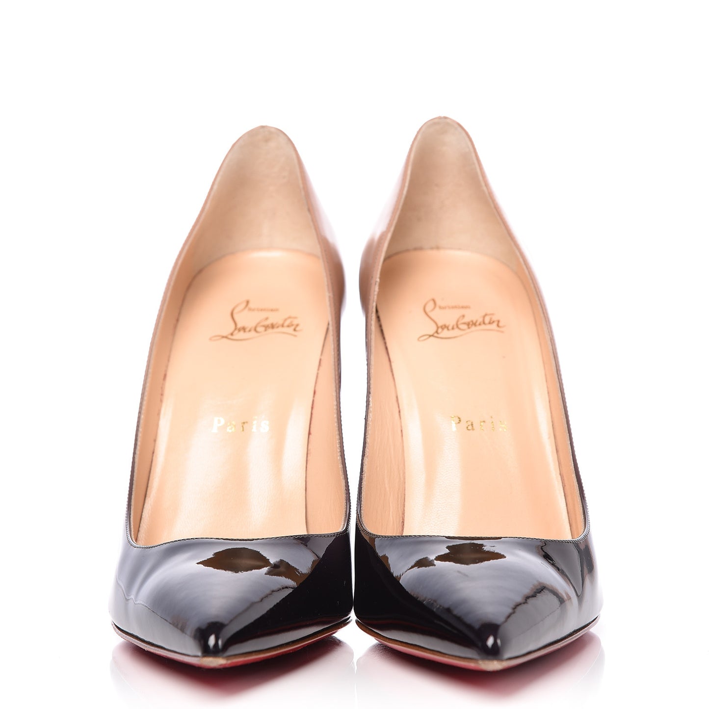 Patent Degrade Decollete 554 100 Pumps 39.5 Black Nude