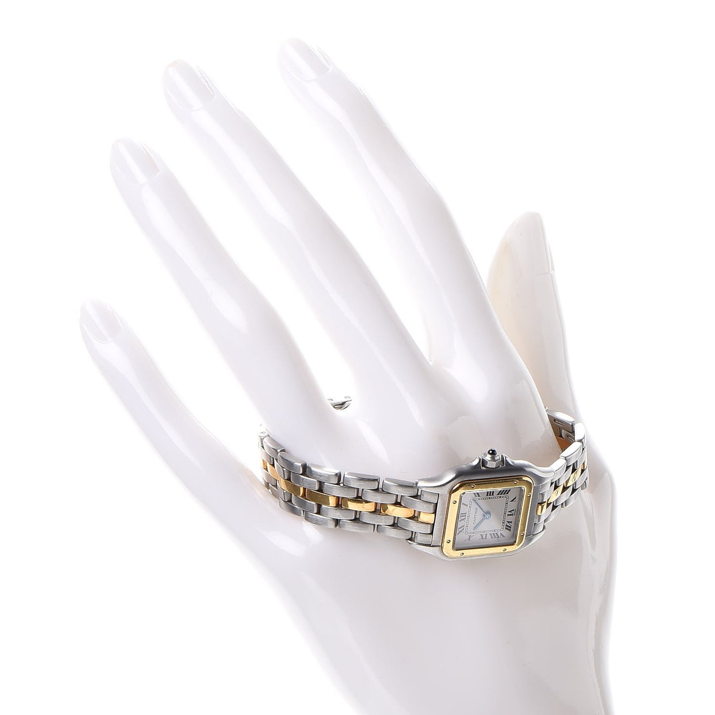 Stainless Steel 18K Yellow Gold 22mm Panthere Quartz Watch