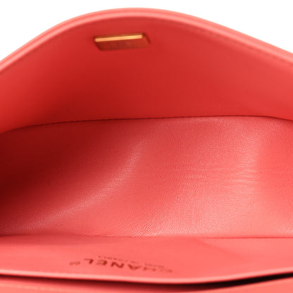 Chanel Lambskin Quilted Medium Boy Flap Coral 5 of 10