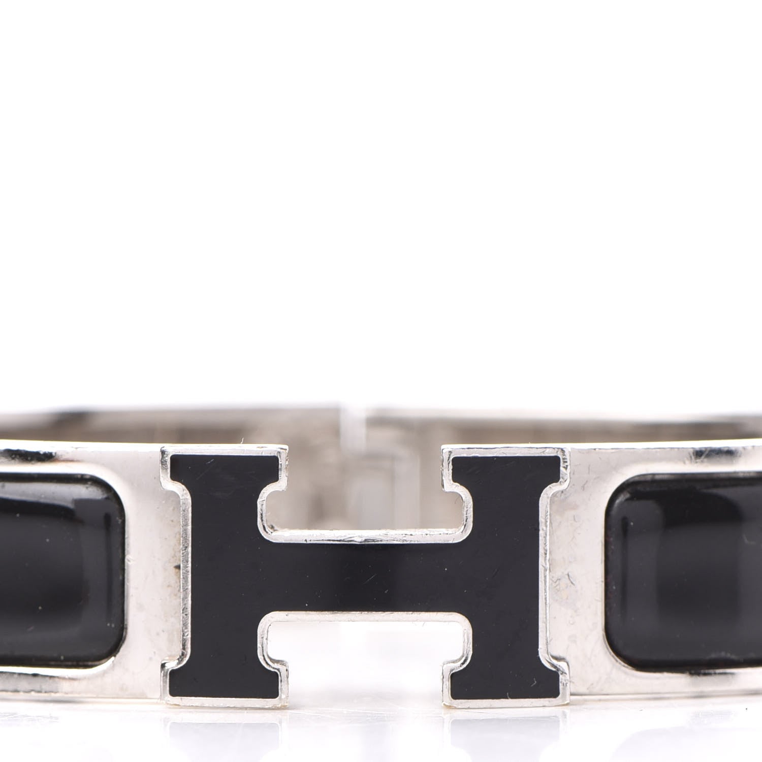 Hermes Enamel Narrow Clic Clac H Bracelet PM Black 5 of 6