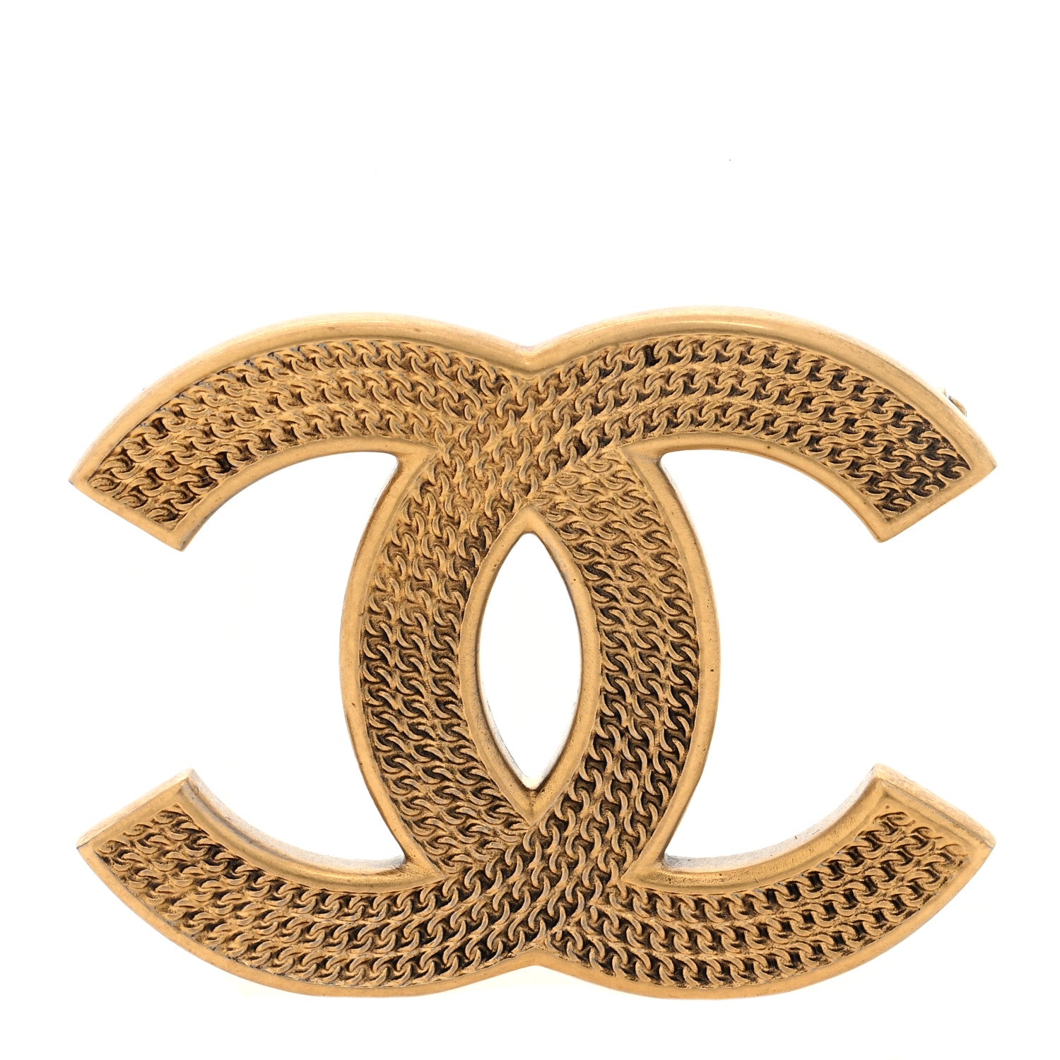 Chanel Metal CC Brooch Gold 1 of 4