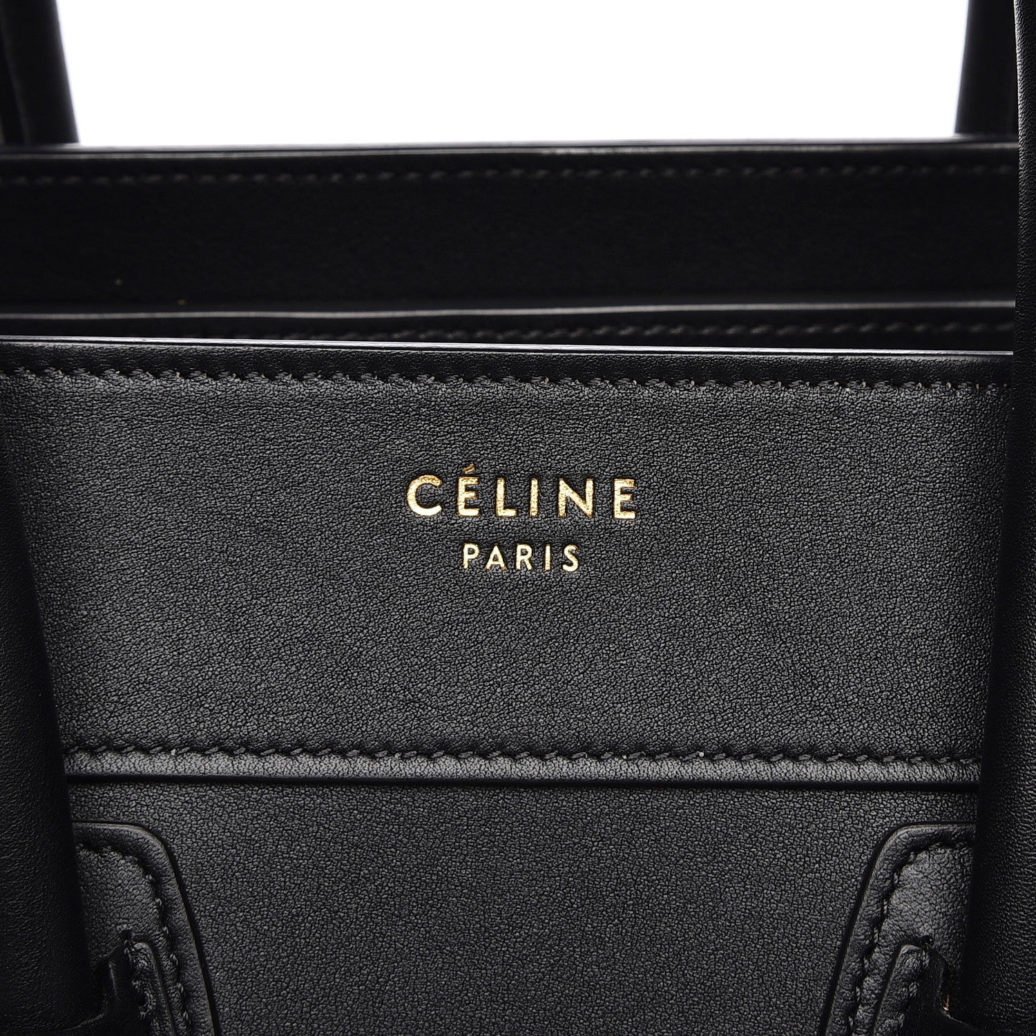 Celine Smooth Calfskin Micro Luggage Black 7 of 9