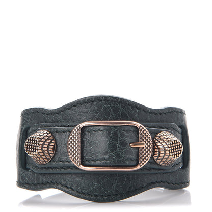 Balenciaga Agneau Arena Giant 12 Rose Gold Hardware Bracelet Poker Fonce 1 of 4