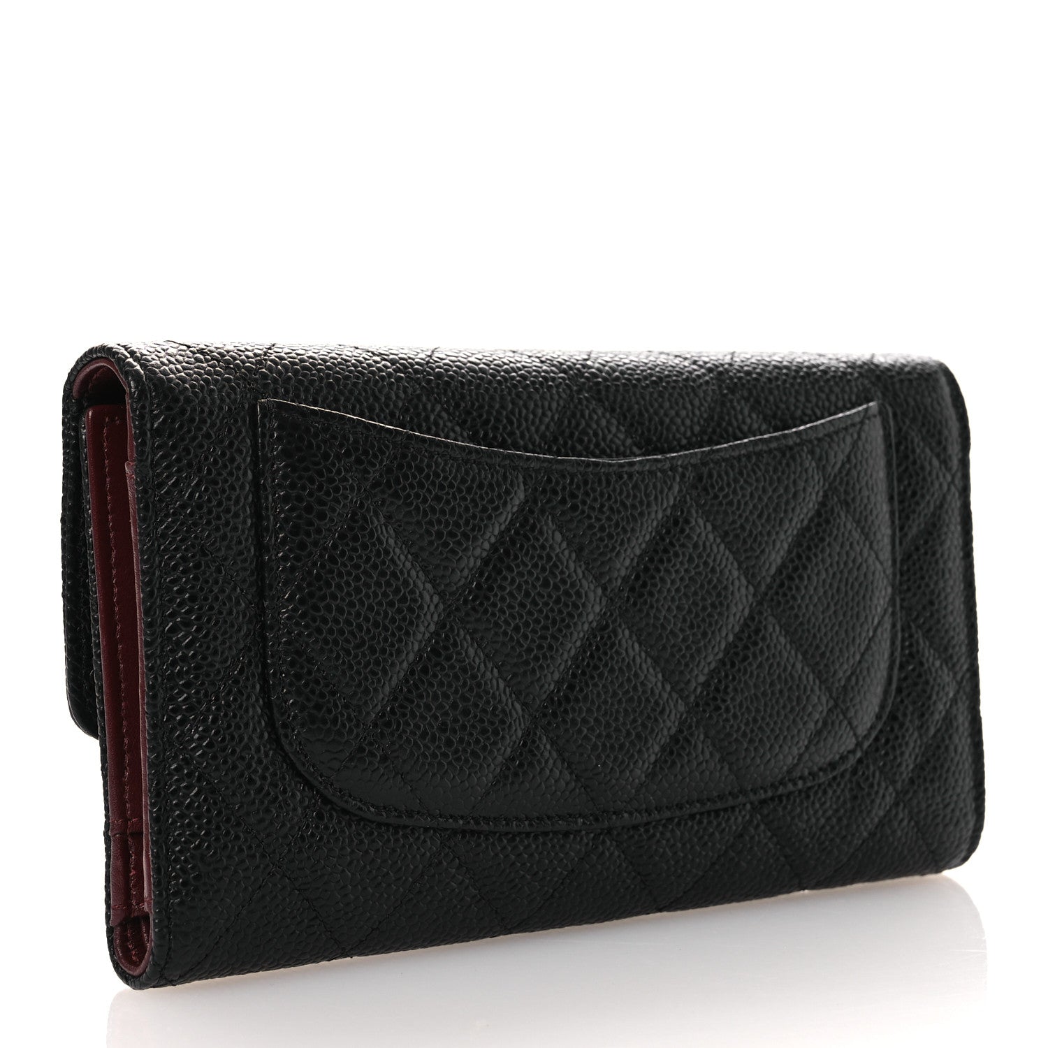 Chanel Caviar Quilted Large Flap Wallet Black 3 of 8
