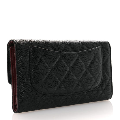 Chanel Caviar Quilted Large Flap Wallet Black 3 of 8