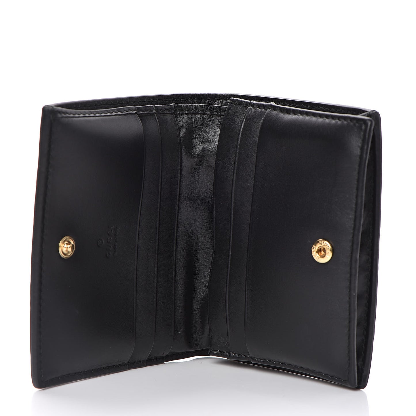 Guccissima Card Case Wallet Black