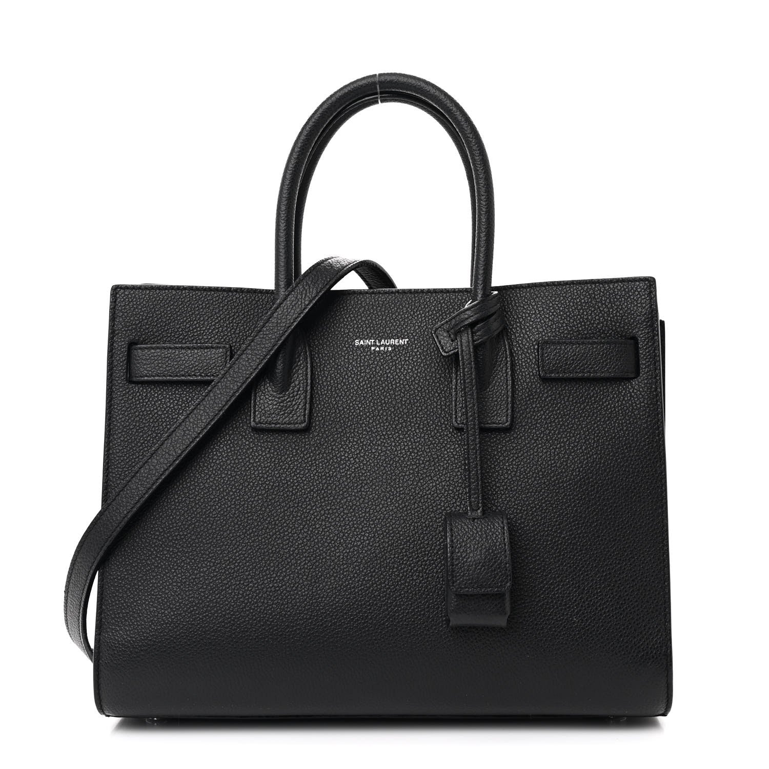 Saint Laurent Grained Calfskin Baby Sac De Jour Black 1 of 11
