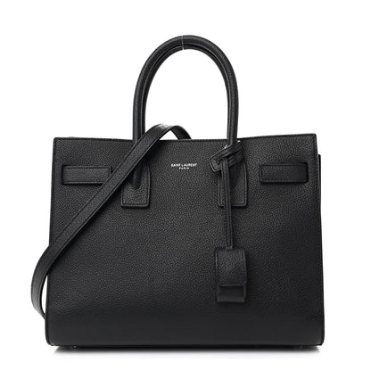 Saint Laurent Grained Calfskin Baby Sac De Jour Black 1 of 11
