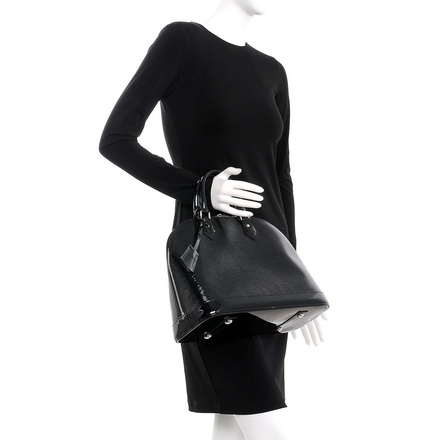 Louis Vuitton Electric Epi Alma MM Black 2 of 9