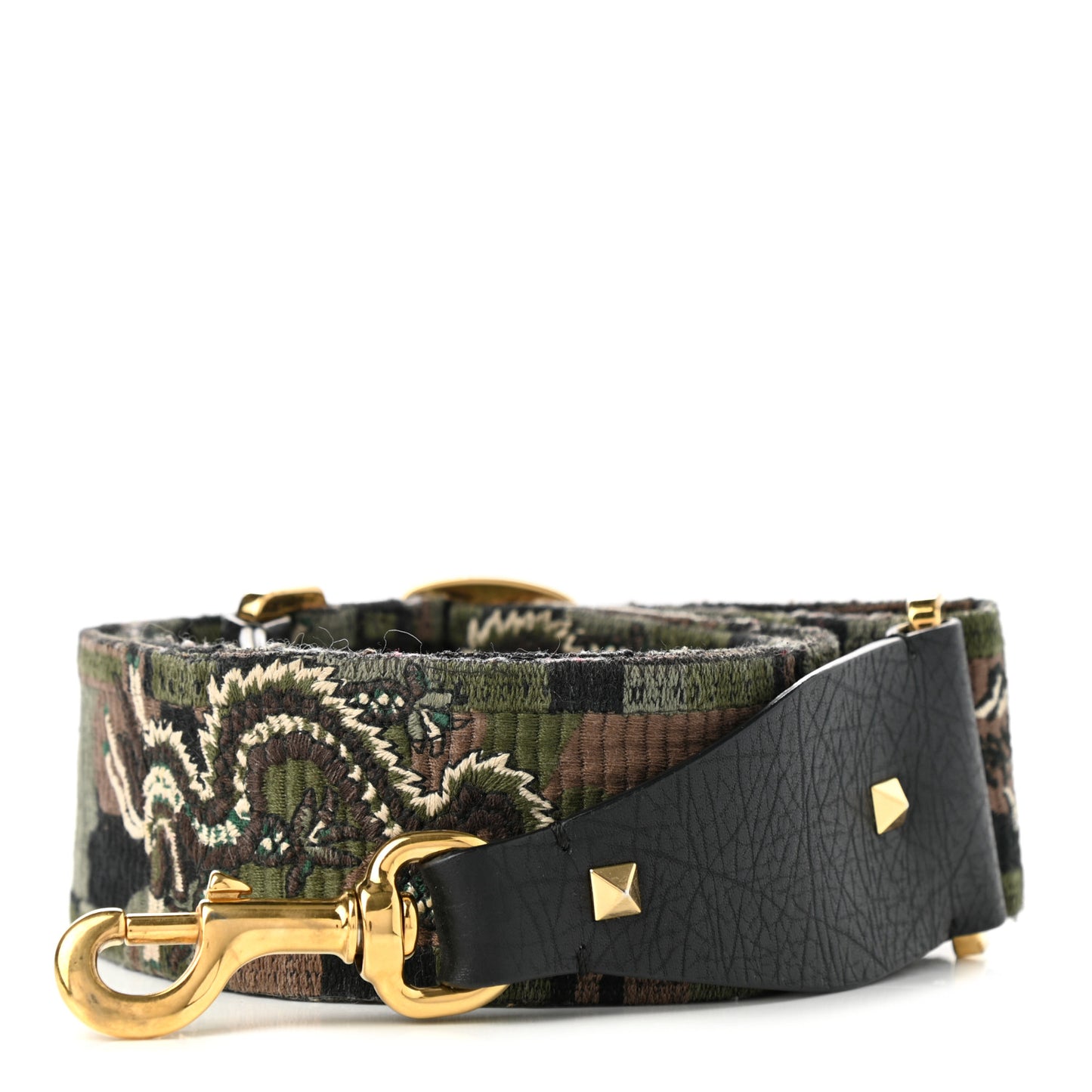 Canvas Camouflage Dragon Rockstud Guitar Strap