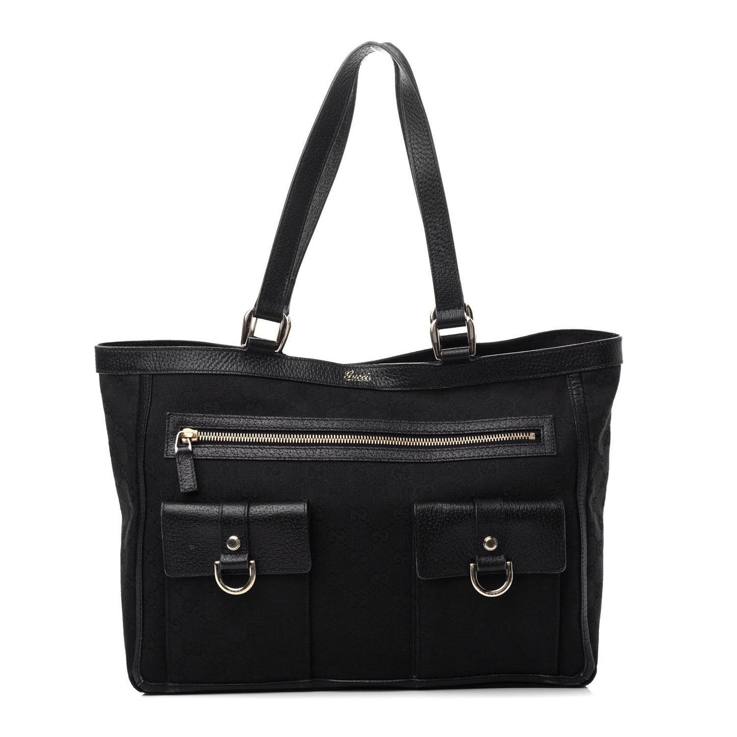 Monogram Abbey D Ring Tote Black