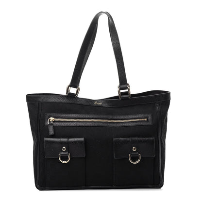 Gucci Monogram Abbey D Ring Tote Black 1 of 11