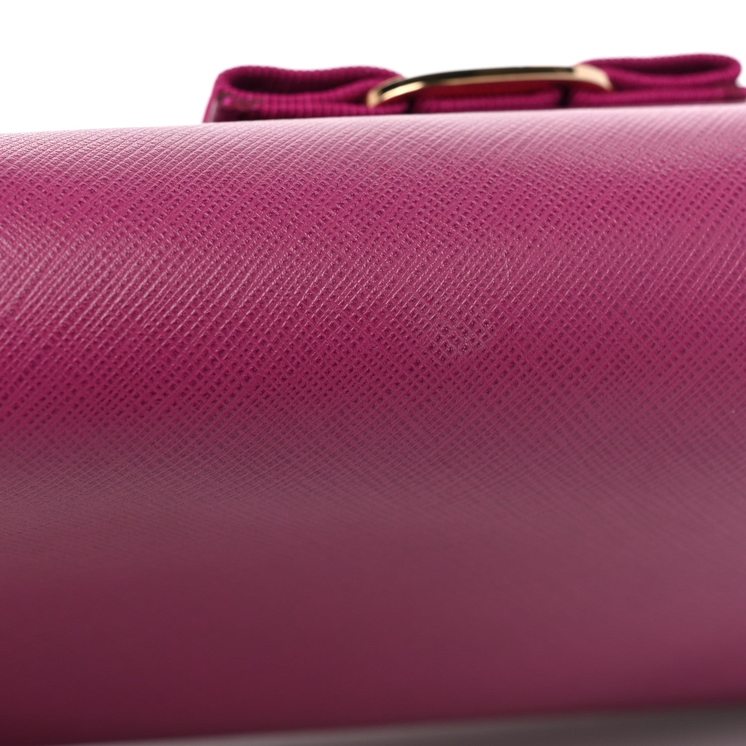 Salvatore Ferragamo Calfskin Mini Miss Vara Bow Chain Bag Sangria 11 of 11
