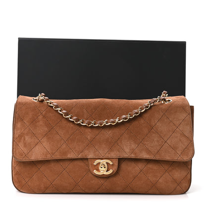 Chanel Suede Calfskin Small Souplissimo Maxi Flap Camel 11 of 11