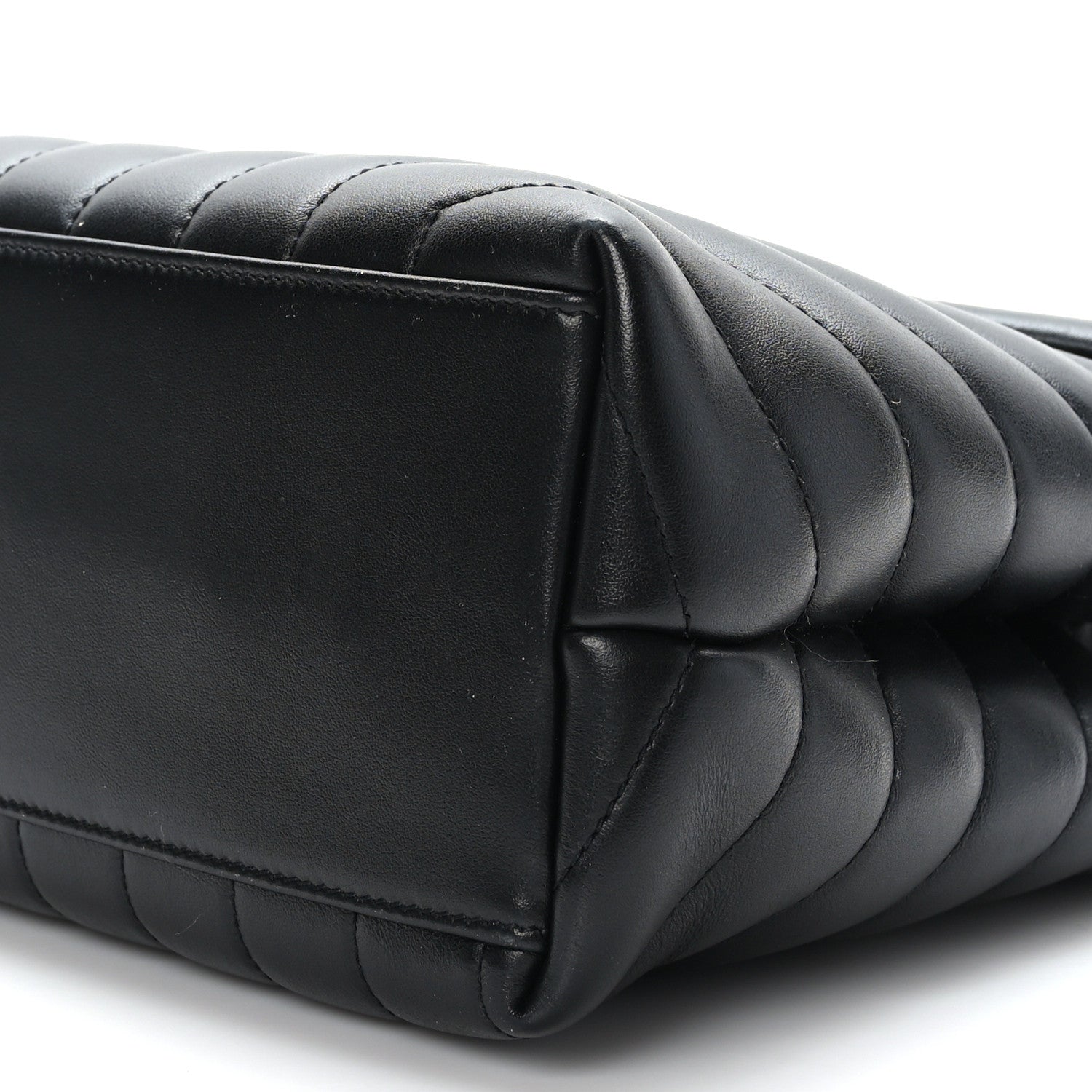 Saint Laurent Calfskin Y Quilted Monogram Medium Loulou Chain Satchel Black 9 of 9