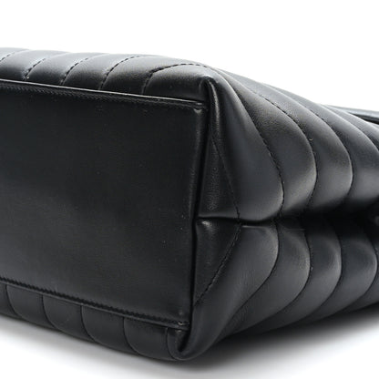 Saint Laurent Calfskin Y Quilted Monogram Medium Loulou Chain Satchel Black 9 of 9