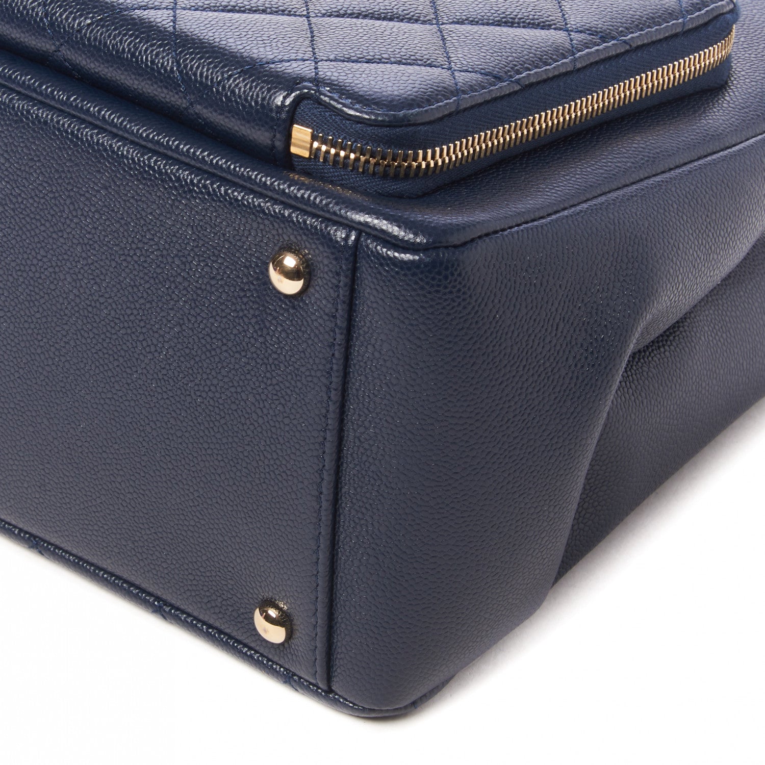 Chanel Caviar Quilted Small Business Affinity Shopping Bag Navy 8 of 10