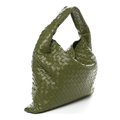 Bottega Veneta Calfskin Intrecciato Large Hop Matcha 3 of 10