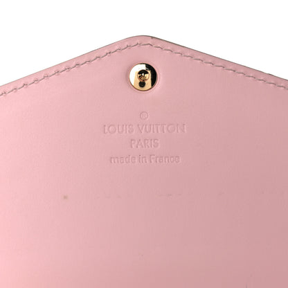 Louis Vuitton Vernis Sarah Wallet NM Rose Ballerine 6 of 11