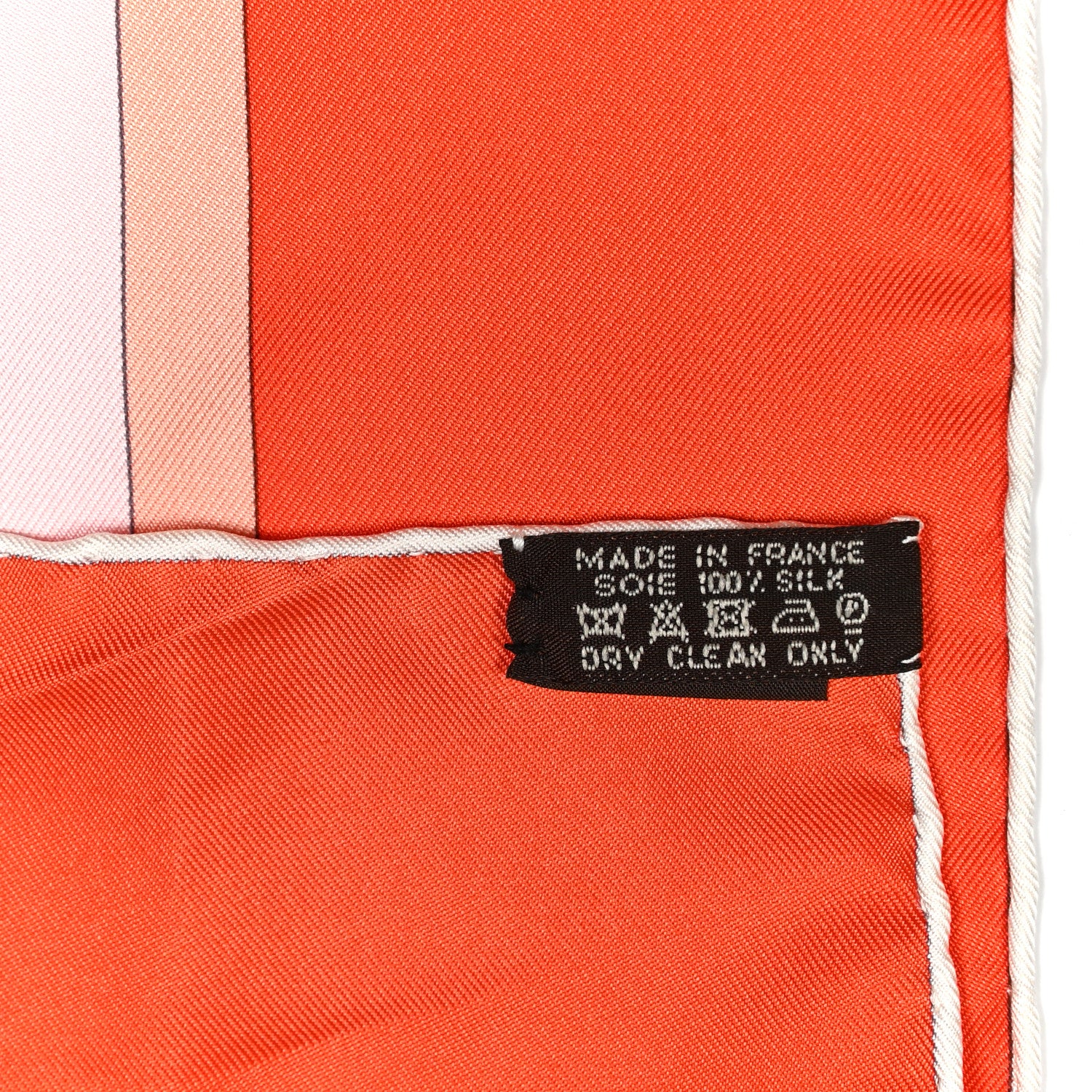 Hermes Silk Harnais De Cour Scarf 90 Orange 3 of 5