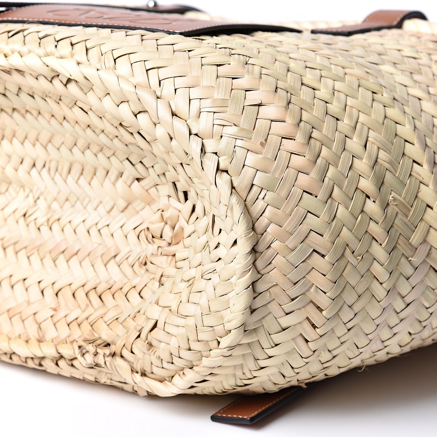Raffia Basket Tote Bag Natural Tan