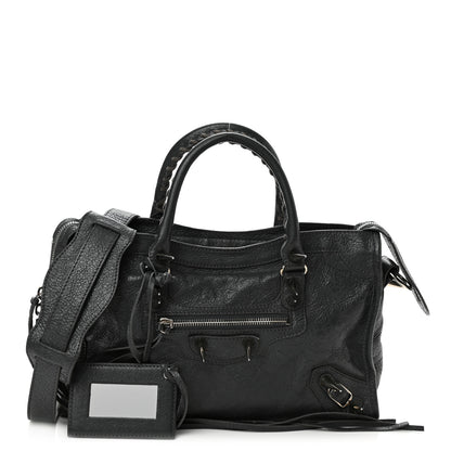 Balenciaga Agneau Spikes Silver Hardware S City Gris Fossile 1 of 9