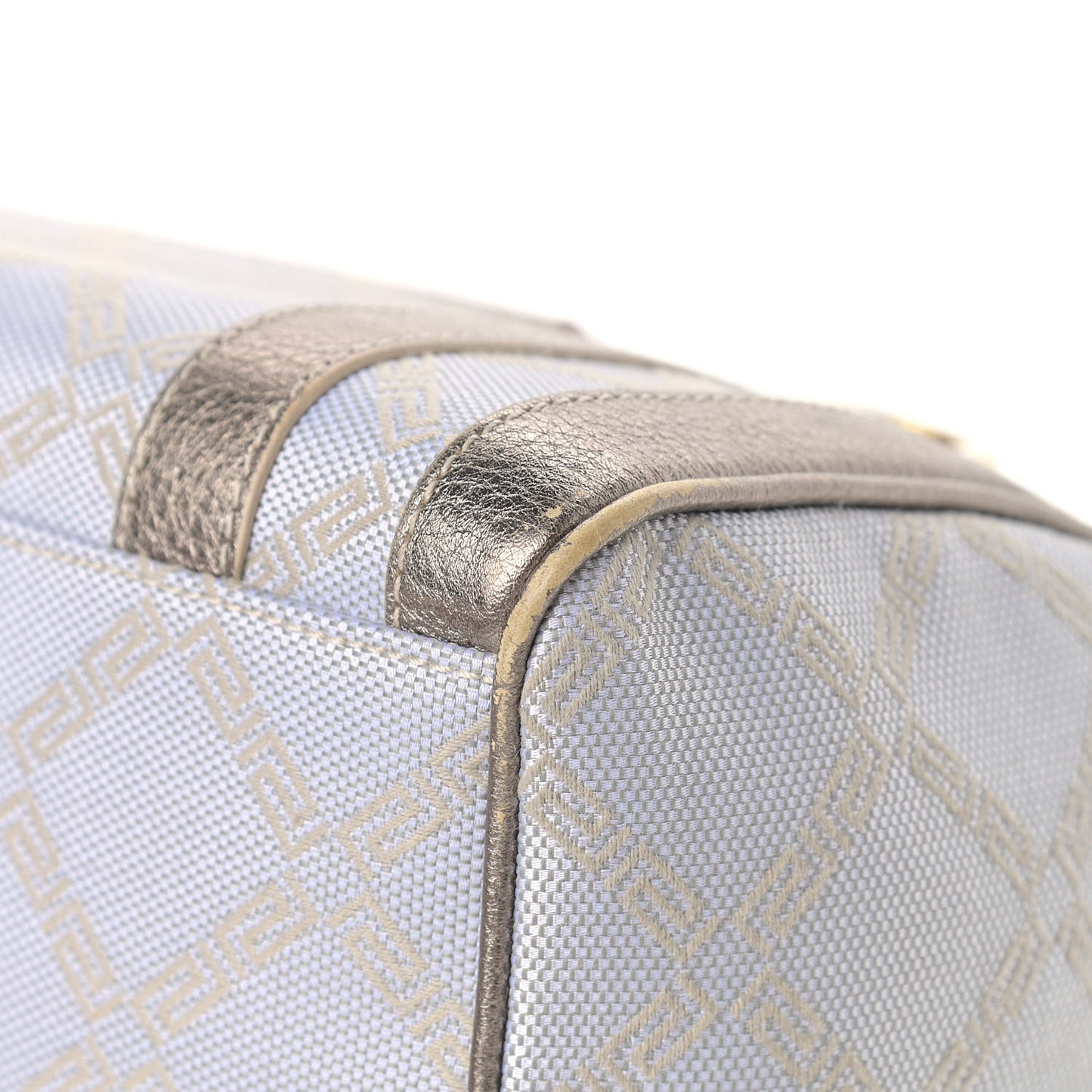 Calfskin Nylon Madonna Satchel Gold