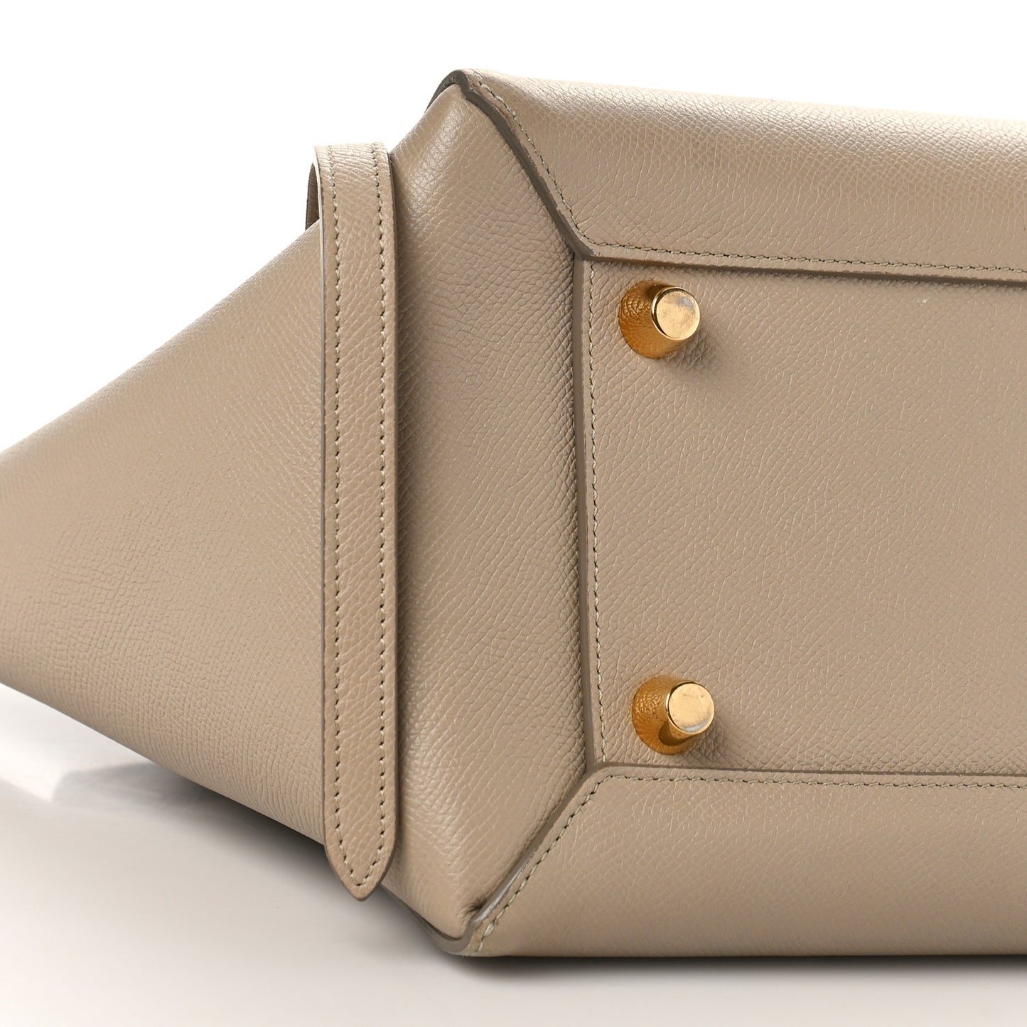 Grained Calfskin Mini Belt Bag Light Taupe