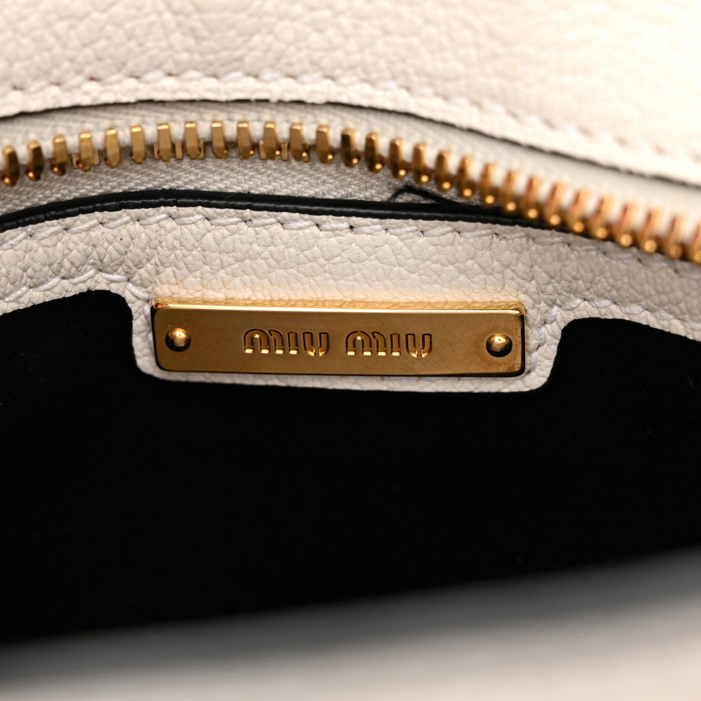 Goatskin Madras Fiocco Small Bow Top Handle Tote White