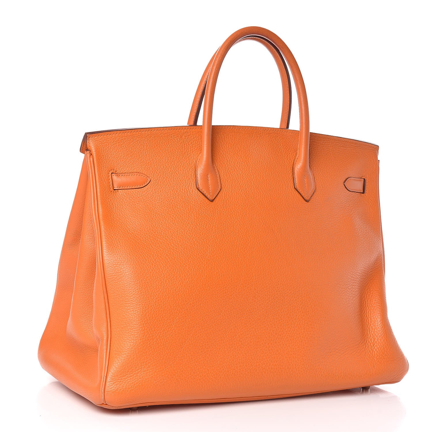 Hermes Taurillon Clemence Birkin 40 Orange 3 of 33