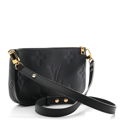 Louis Vuitton Empreinte Monogram Giant Multi Pochette Accessories Large Pochette Black 3 of 10