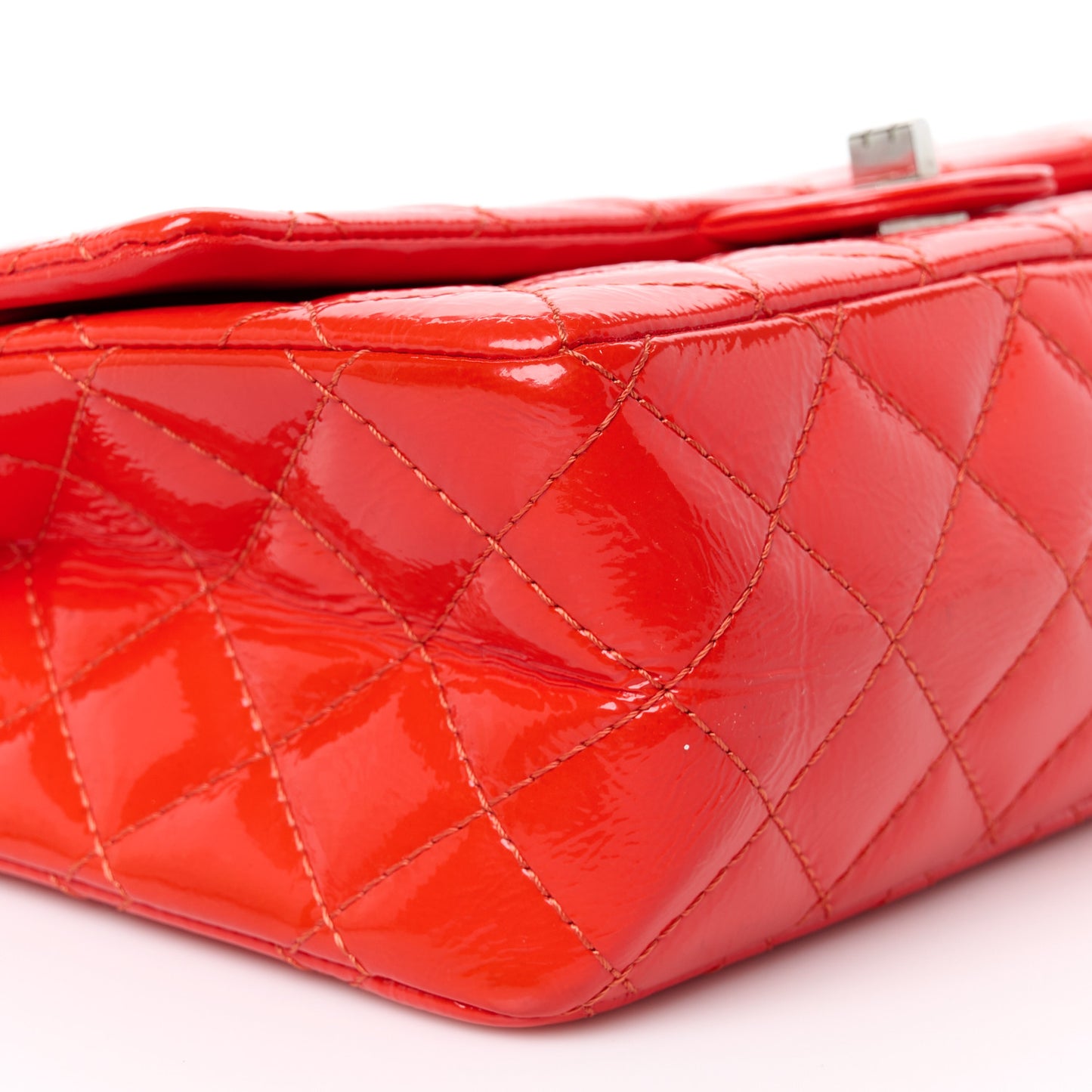 Distressed Patent Quilted 2.55 Reissue 226 Flap Red