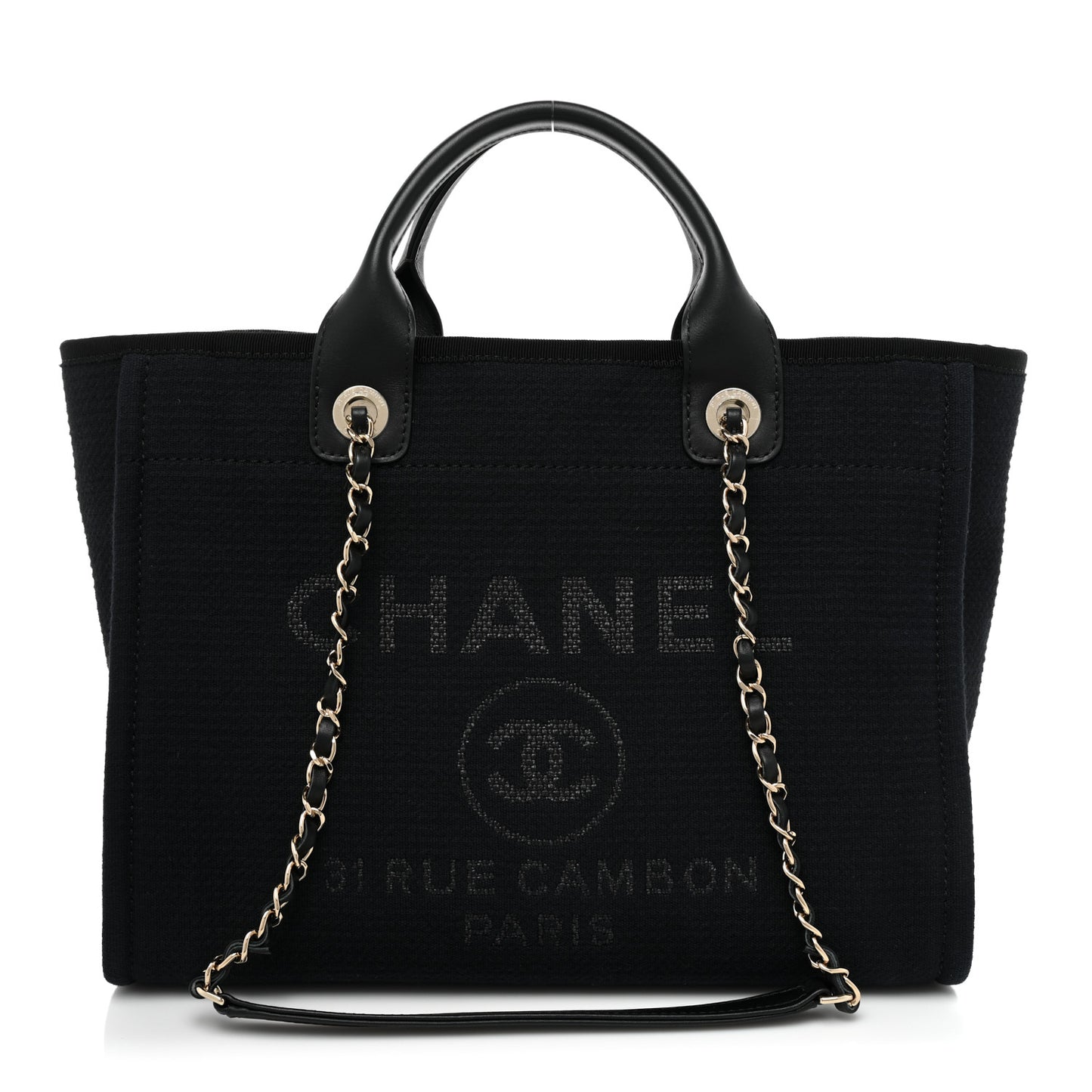 Mixed Fibers Small Deauville Tote Black