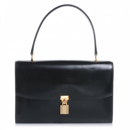 Hermes Box Leather Cadena Flap Black 1 of 8