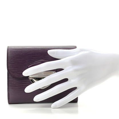 Louis Vuitton Epi Joey Wallet Cassis 2 of 7