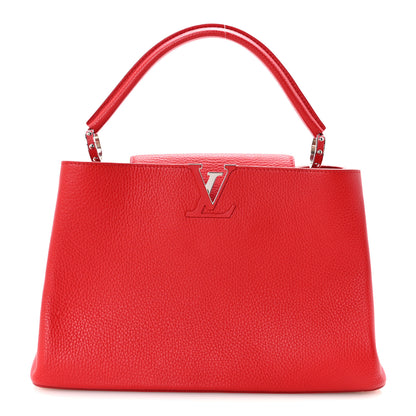 Louis Vuitton Taurillon Capucines MM Coquelicot 1 of 9
