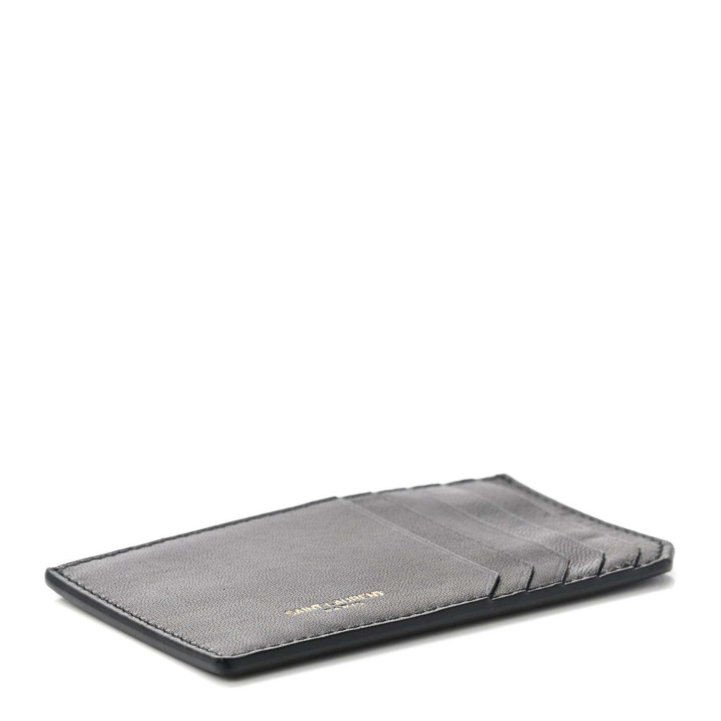 Calfskin 5 Fragments Card Holder Black