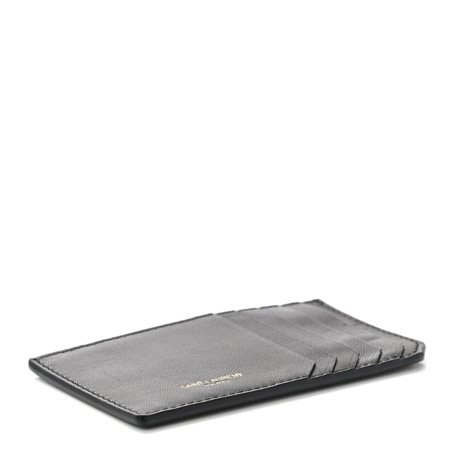 Saint Laurent Calfskin 5 Fragments Card Holder Black 4 of 6