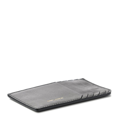 Saint Laurent Calfskin 5 Fragments Card Holder Black 4 of 6