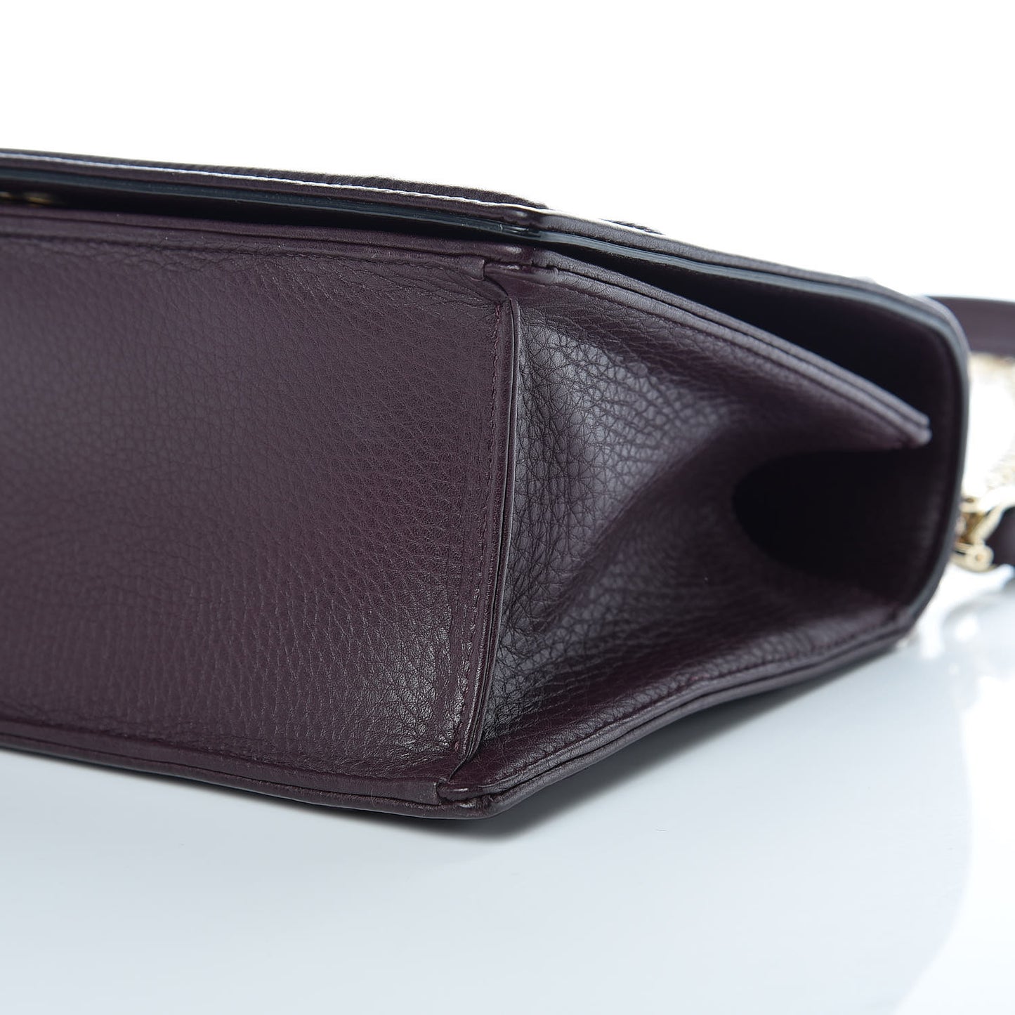 Grained Calfskin Medium Diorama Flap Bag Amaranth
