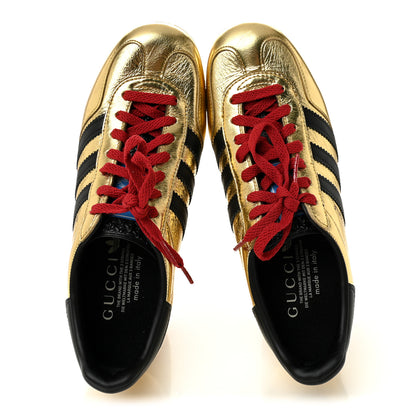 Gucci X ADIDAS Ginza Calfskin Demetra Gazelle Wedge Sneakers 39.5 King Gold Black 6 of 10