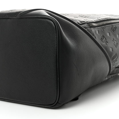 MCM Calfskin Ottomar Monogram Duke Backpack Black 11 of 12