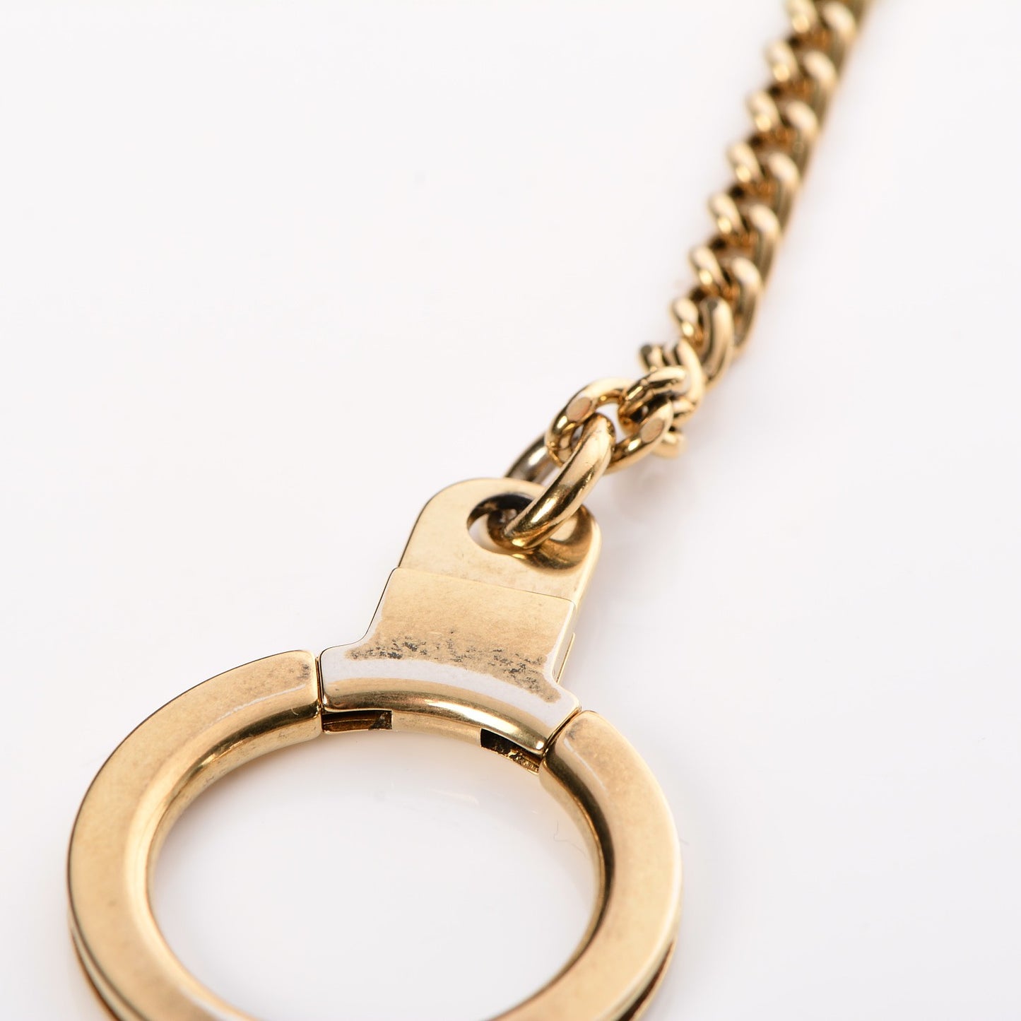 Metal Pochette Extender Key Ring Chain Gold