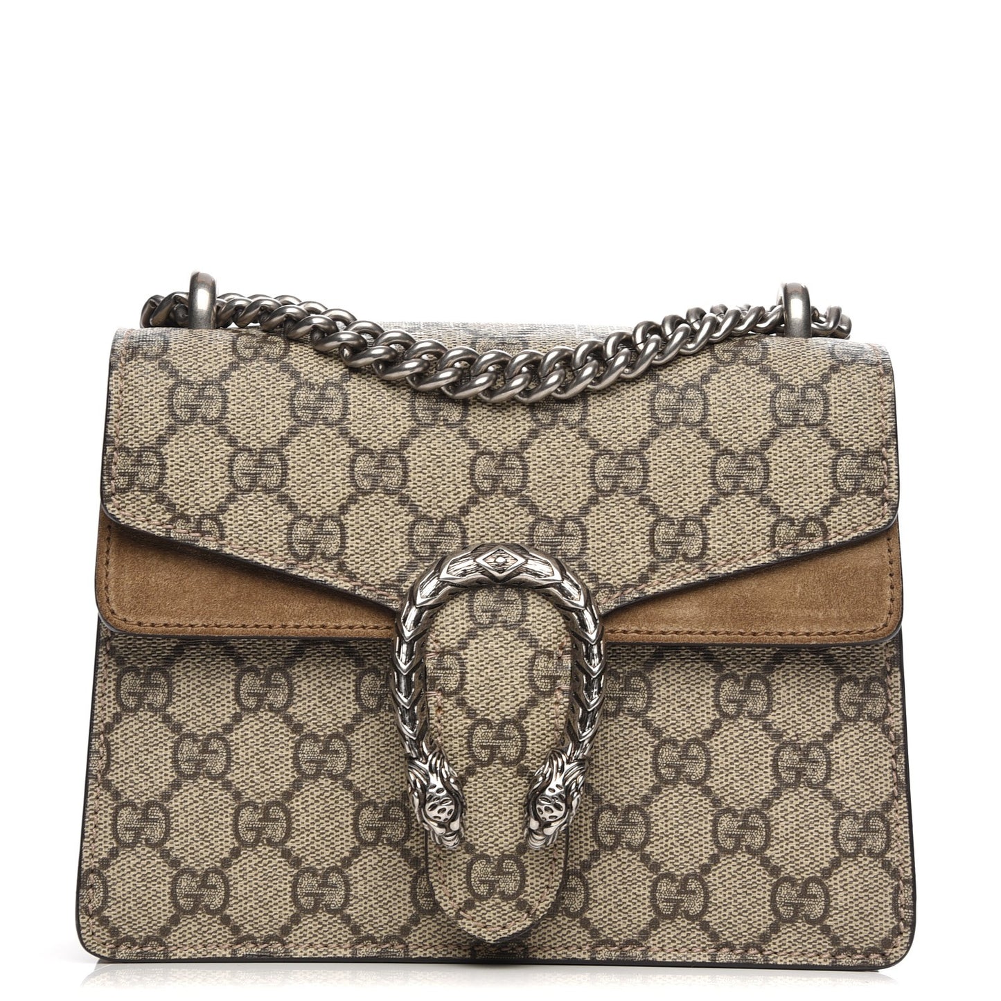 GG Supreme Monogram Mini Dionysus Shoulder Bag Taupe