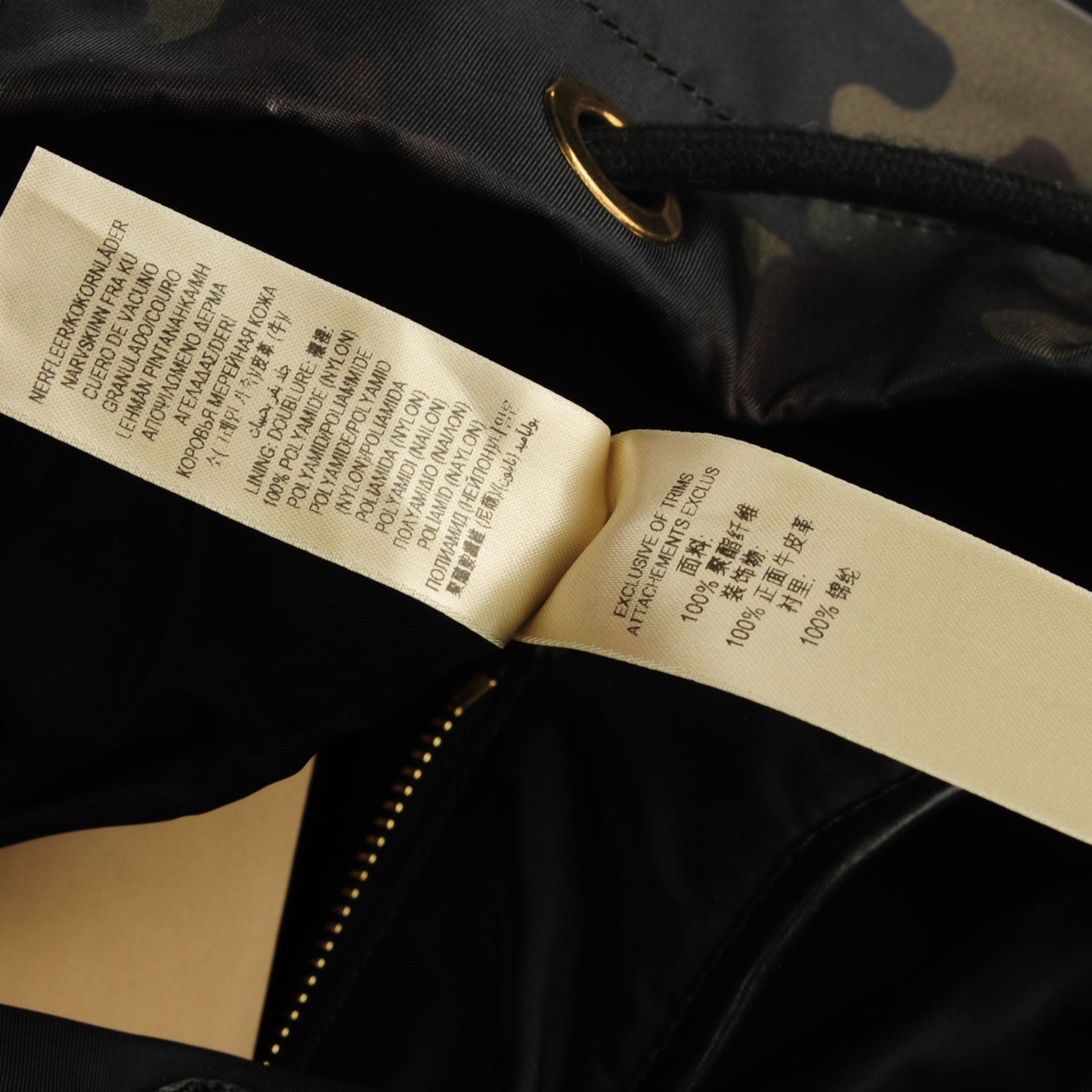 Nylon Camoflauge Print Brookdale Backpack