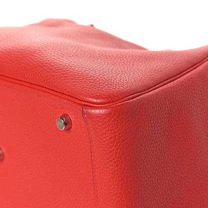 Hermes Taurillon Clemence Lindy 30 Rouge Casaque 12 of 12