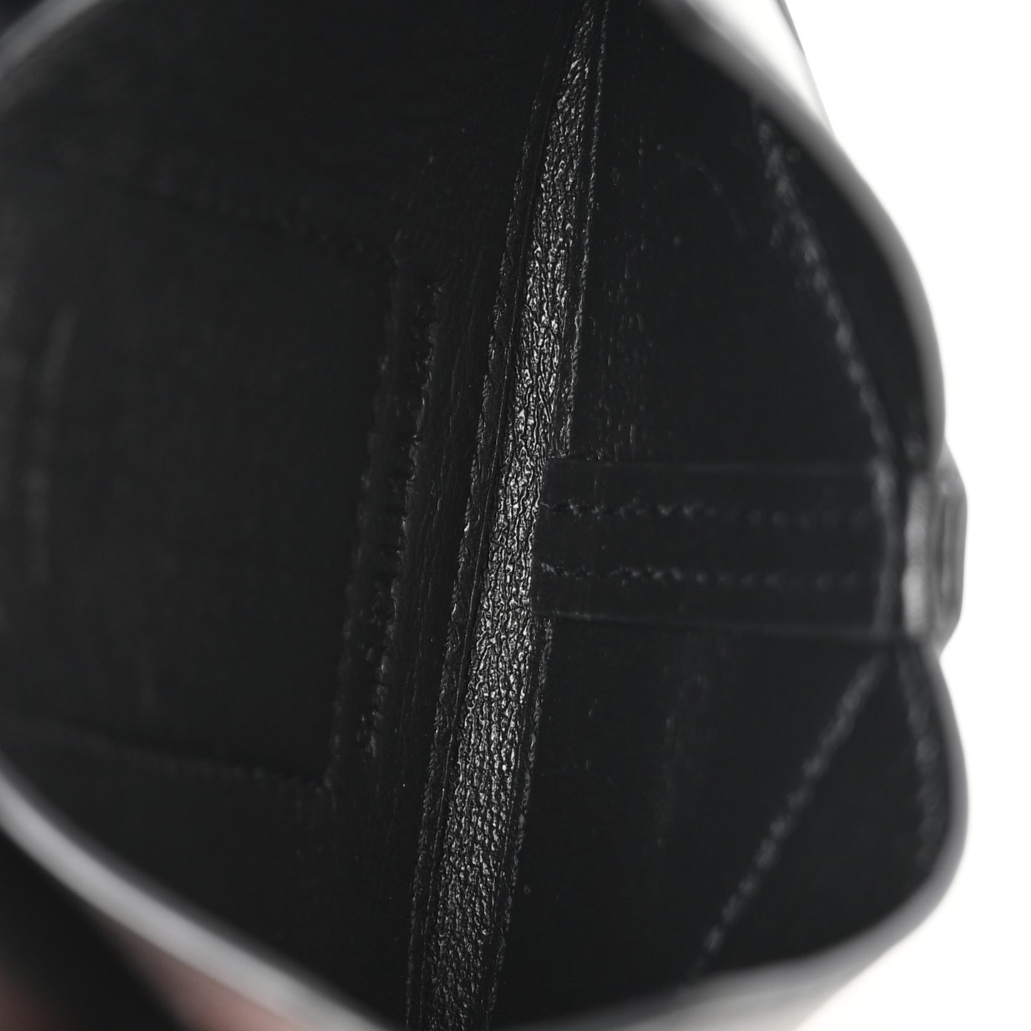 Lambskin Flap Envelope Card Case Black