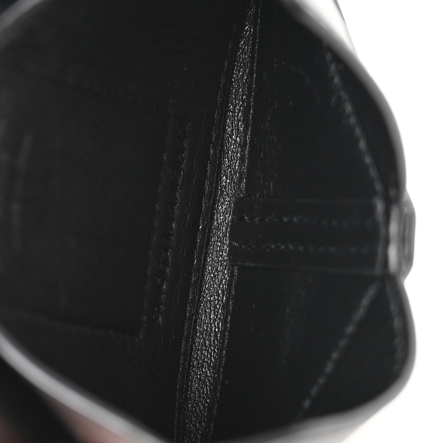 Saint Laurent Lambskin Flap Envelope Card Case Black 5 of 9