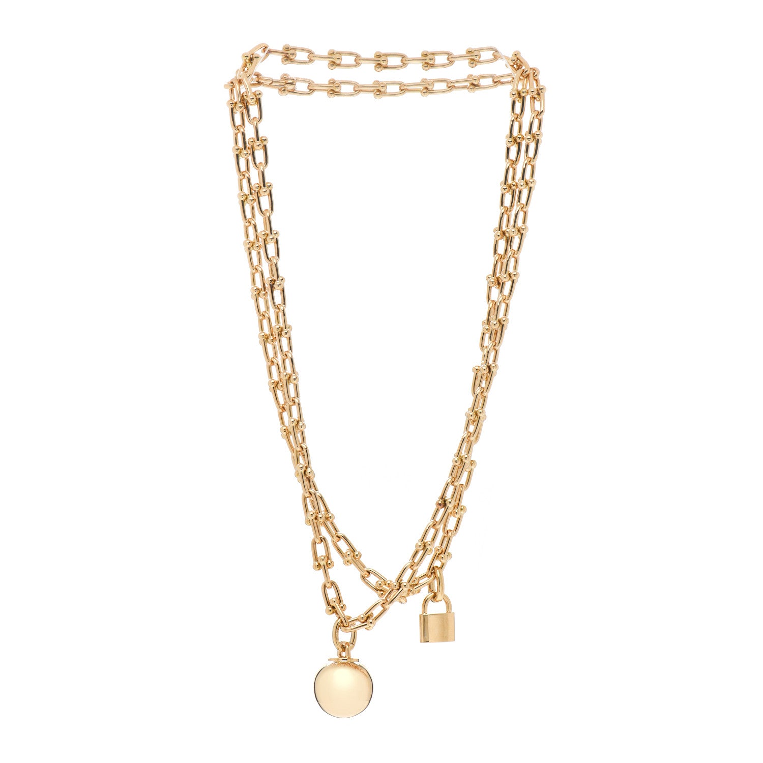Tiffany 18K Yellow Gold HardWear Wrap Necklace 3 of 4