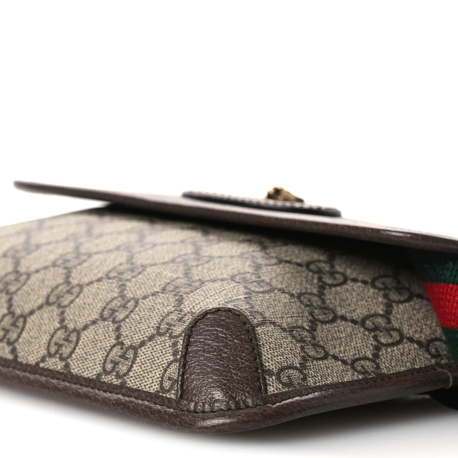 Gucci GG Supreme Monogram Neo Vintage Web Belt Bag Brown 9 of 10